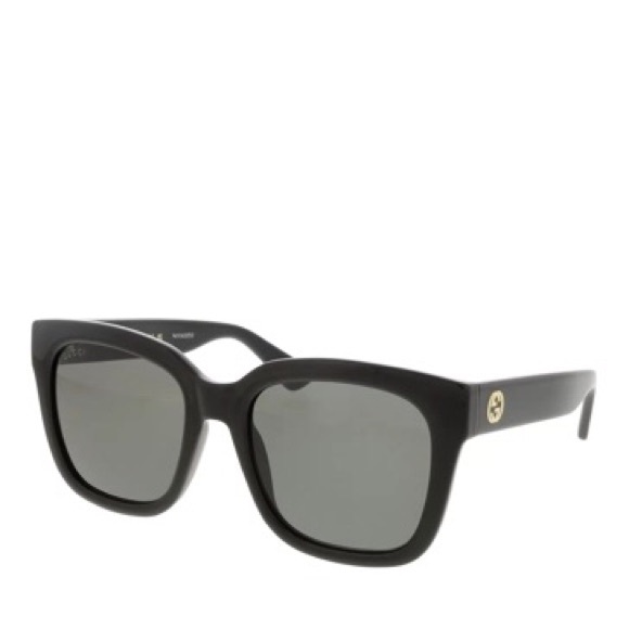 NEW GUCCI WOMEN BLACK SQUARE GG1338S 001 SUNGLASSES